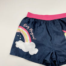 Load image into Gallery viewer, Girls Anko, lightweight pyjama shorts, unicorn, GUC, size 6-8,  