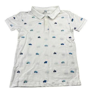 Boys Anko, embroidered cotton polo shirt top, EUC, size 8,  