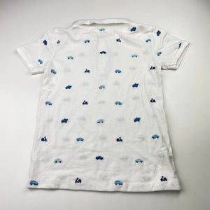 Boys Anko, embroidered cotton polo shirt top, EUC, size 8,  