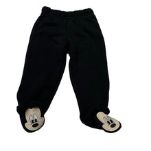Load image into Gallery viewer, Unisex Disney, Mickey Mouse fleece lined footed pants / bottoms, GUC, size 0,  