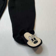 Load image into Gallery viewer, Unisex Disney, Mickey Mouse fleece lined footed pants / bottoms, GUC, size 0,  