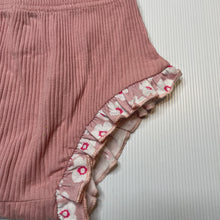 Load image into Gallery viewer, Girls PatPat, pink ribbed nappy cover / bloomers, GUC, size 1,  