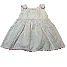 Load image into Gallery viewer, Girls PRINCESS LINENS, white corduroy cotton dress, EUC, size 1, L: 40cm