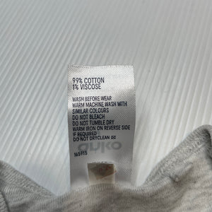 Unisex Anko, grey marle singletsuit / romper, GUC, size 000,  