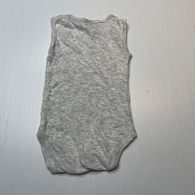 Load image into Gallery viewer, Unisex Anko, grey marle singletsuit / romper, GUC, size 000,  