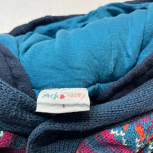 Load image into Gallery viewer, Unisex Jack &amp; Milly, lined knitted cotton hooded cardigan / sweater, wash fade, FUC, size 1,  
