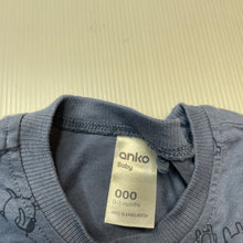 Load image into Gallery viewer, Boys Anko, cotton long sleeve tee / top, EUC, size 000,  