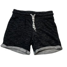 Load image into Gallery viewer, Boys Kids &amp; Co, black marle casual shorts, elasticated, GUC, size 3,  