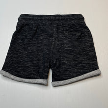 Load image into Gallery viewer, Boys Kids &amp; Co, black marle casual shorts, elasticated, GUC, size 3,  