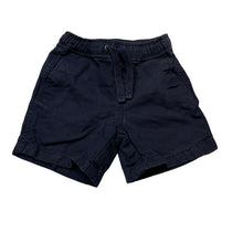 Load image into Gallery viewer, Boys Country Road, navy cotton/linen shorts, elatsicated, wash fade, FUC, size 1,  