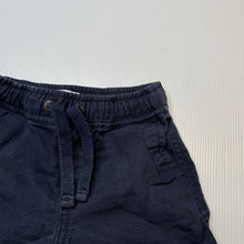 Load image into Gallery viewer, Boys Country Road, navy cotton/linen shorts, elatsicated, wash fade, FUC, size 1,  