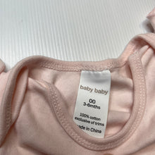 Load image into Gallery viewer, Girls Baby Baby, pink cotton bodysuit / romper, EUC, size 00,  