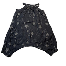 Load image into Gallery viewer, Girls Baby Berry, grey cotton romper, silver stars, GUC, size 1,  