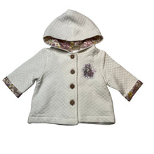 Load image into Gallery viewer, Girls May Gibbs, organic cotton blend lightweight quilted jacket, EUC, size 000,  