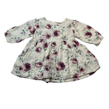 Load image into Gallery viewer, Girls Baby Baby, lightweight floral cotton dress, EUC, size 000, L: 30cm
