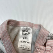 Load image into Gallery viewer, Girls Ollie's Place, floral cotton coverall / romper, EUC, size 000,  