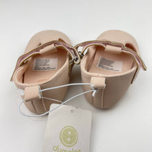 Load image into Gallery viewer, Shoes Dymples, lightweight pink &amp; gold T-bar shoes, NEW, size 5,  