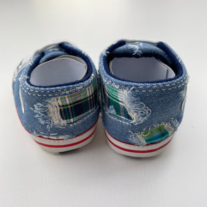 Shoes blue, lightweight baby shoes, EUC, size 1,  
