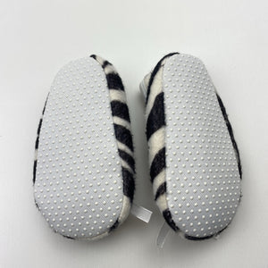 Shoes lightweight, zebra print baby shoes, EUC, size 1,  