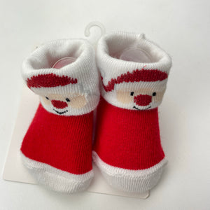 Shoes Underworks, Christmas bootees / socks, 6-12 months, NEW, size 0,  