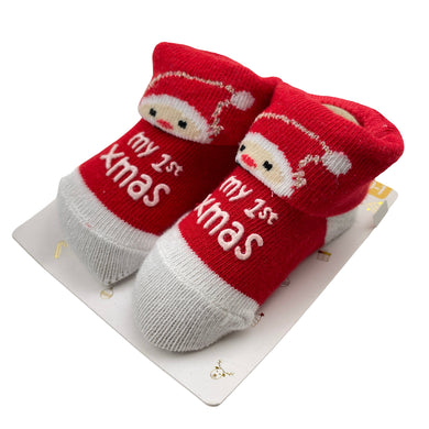 Shoes Underworks, Christmas bootees / socks, 6-12 months, NEW, size 0,  