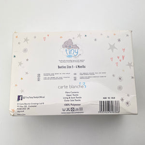 Shoes Tiny Tatty Teddy, Booties 3-6 months, *box damaged*, NEW, size 0,  