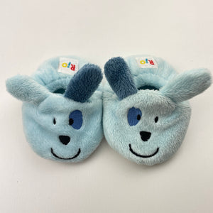 Shoes Rio, blue fleece bootees, GUC, size 0,  