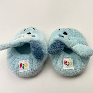 Shoes Rio, blue fleece bootees, GUC, size 0,  
