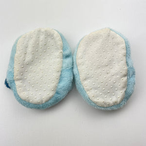 Shoes Rio, blue fleece bootees, GUC, size 0,  