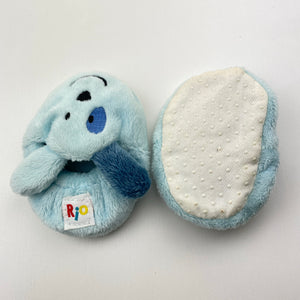 Shoes Rio, blue fleece bootees, GUC, size 0,  
