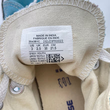 Load image into Gallery viewer, Shoes Converse, Chuck Taylor All Star canvas high tops, US 3, EU 35, FUC, size 2.5,  