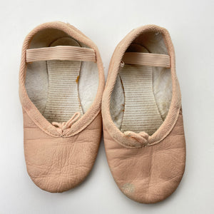 Shoes pink, soft leather ballet shoes, FUC, size 9,  