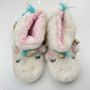 Shoes Brilliant Basics, soft fluffy novelty slipper boots, EUC, size 8,  