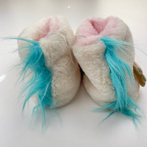 Shoes Brilliant Basics, soft fluffy novelty slipper boots, EUC, size 8,  