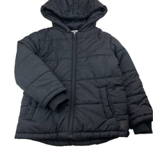 Load image into Gallery viewer, Boys Target, black hooded puffer jacket / coat, FUC, size 5,  