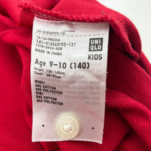 Load image into Gallery viewer, Boys Uniqlo, red polo shirt top, EUC, size 9-10,  