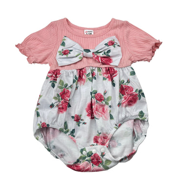 Girls PatPat, lightweight floral romper, GUC, size 0,  