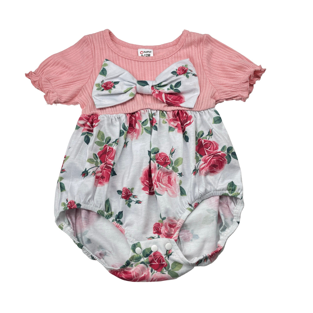 Girls PatPat, lightweight floral romper, GUC, size 0,  