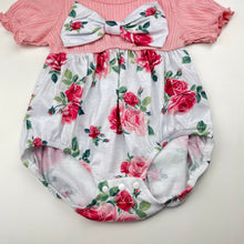 Load image into Gallery viewer, Girls PatPat, lightweight floral romper, GUC, size 0,  