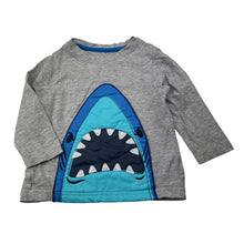 Load image into Gallery viewer, Boys K-Mart, long sleeve tee / top, shark, FUC, size 1,  