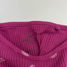 Load image into Gallery viewer, Girls Favourites, ribbed organic cotton long sleeve top, GUC, size 4,  
