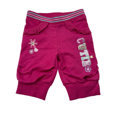 Girls St Bernard, pink casual pants / bottoms, elasticated, FUC, size 1,  