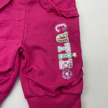Load image into Gallery viewer, Girls St Bernard, pink casual pants / bottoms, elasticated, FUC, size 1,  