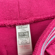 Load image into Gallery viewer, Girls St Bernard, pink casual pants / bottoms, elasticated, FUC, size 1,  
