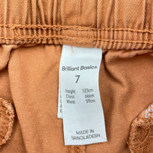 Load image into Gallery viewer, Boys Brilliant Basics, cotton shorts, elasticated, FUC, size 7,  