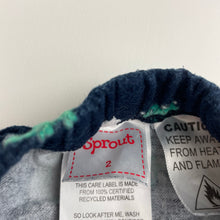 Load image into Gallery viewer, Boys Sprout, flannel cotton pyjama pants, dinosaurs, FUC, size 2,  