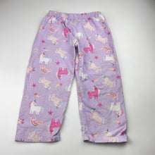 Load image into Gallery viewer, Girls Brilliant Basics, flannel cotton pyjamas, unicorns, FUC, size 3,  