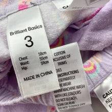 Load image into Gallery viewer, Girls Brilliant Basics, flannel cotton pyjamas, unicorns, FUC, size 3,  