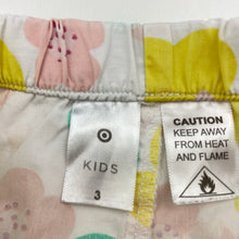 Load image into Gallery viewer, Girls Target, lightweight floral cotton pyjama shorts, FUC, size 3,  