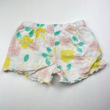 Load image into Gallery viewer, Girls Target, lightweight floral cotton pyjama shorts, FUC, size 3,  